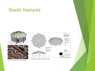 Shade features
 