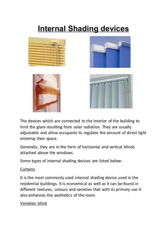 Sun shading devices design and making