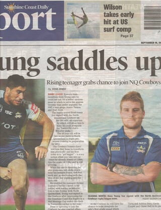 Sunshine Coast Daily Article