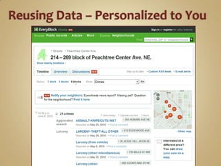 Reusing Data – Personalized to You<br />