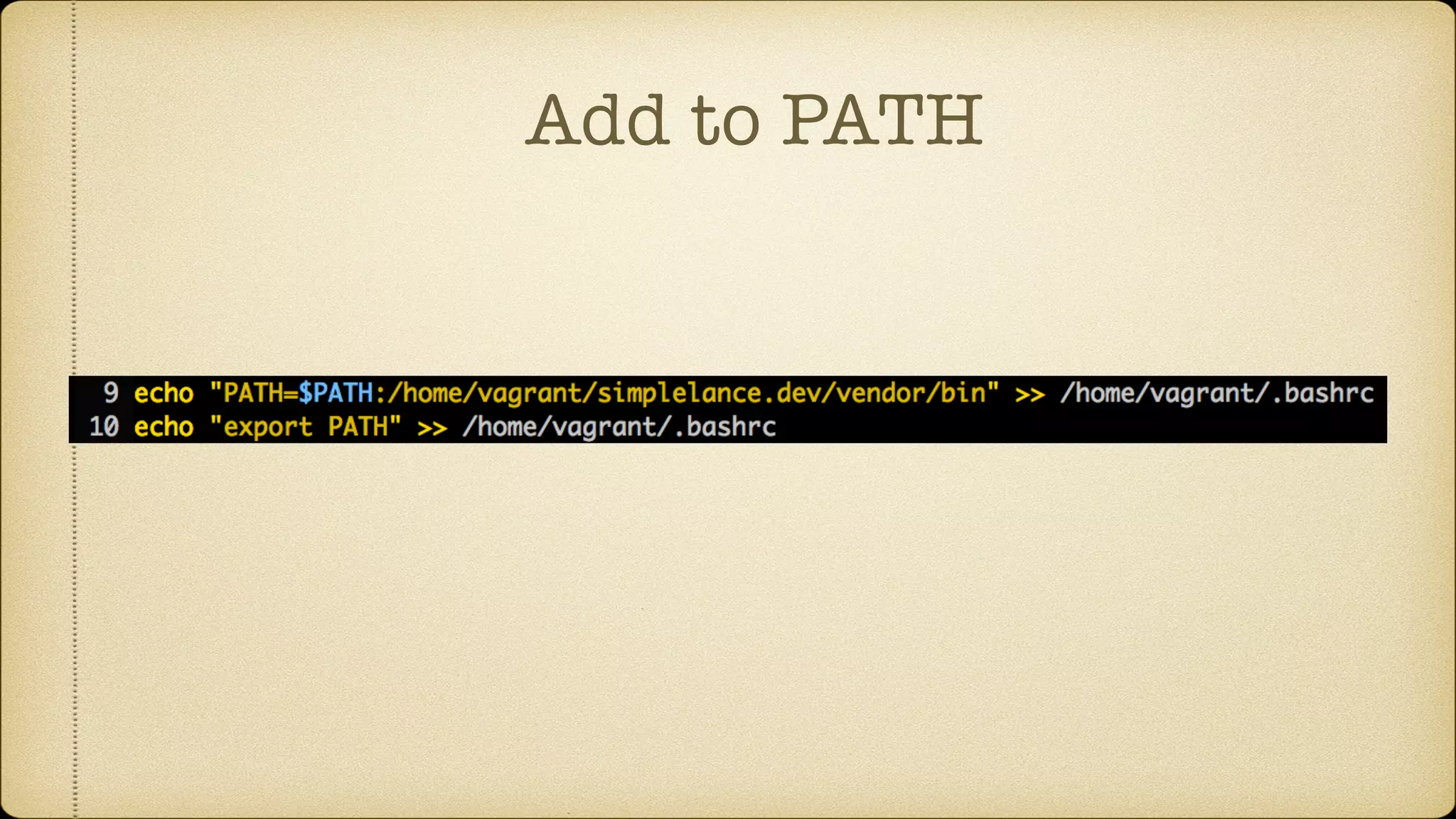 Add to PATH 