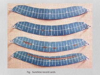 Fig. Sunshine record cards
 