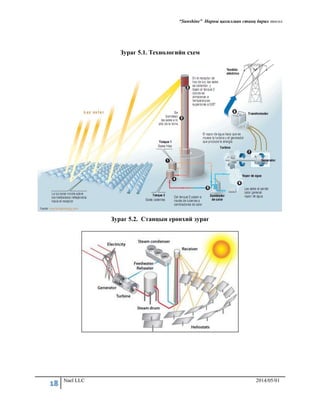 “Sunshine” Нарны цахилгаан станц барих төсөл
18 Nael LLC 2014/05/01
Зураг 5.1. Технологийн схем
Зураг 5.2. Станцын ерөнхий зураг
 