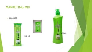 MARKETING MIX
 PRODUCT
200 ml
400 ml
 