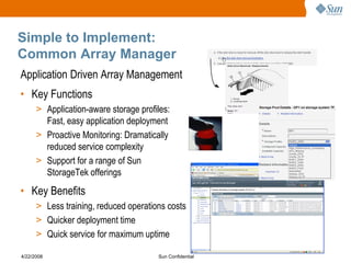 Sun storage tek 2500 series disk array sales presentation | PDF