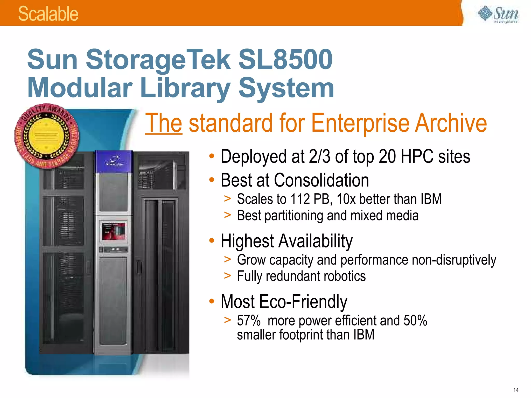 Open Archive with Sun Microsystems and Symantec