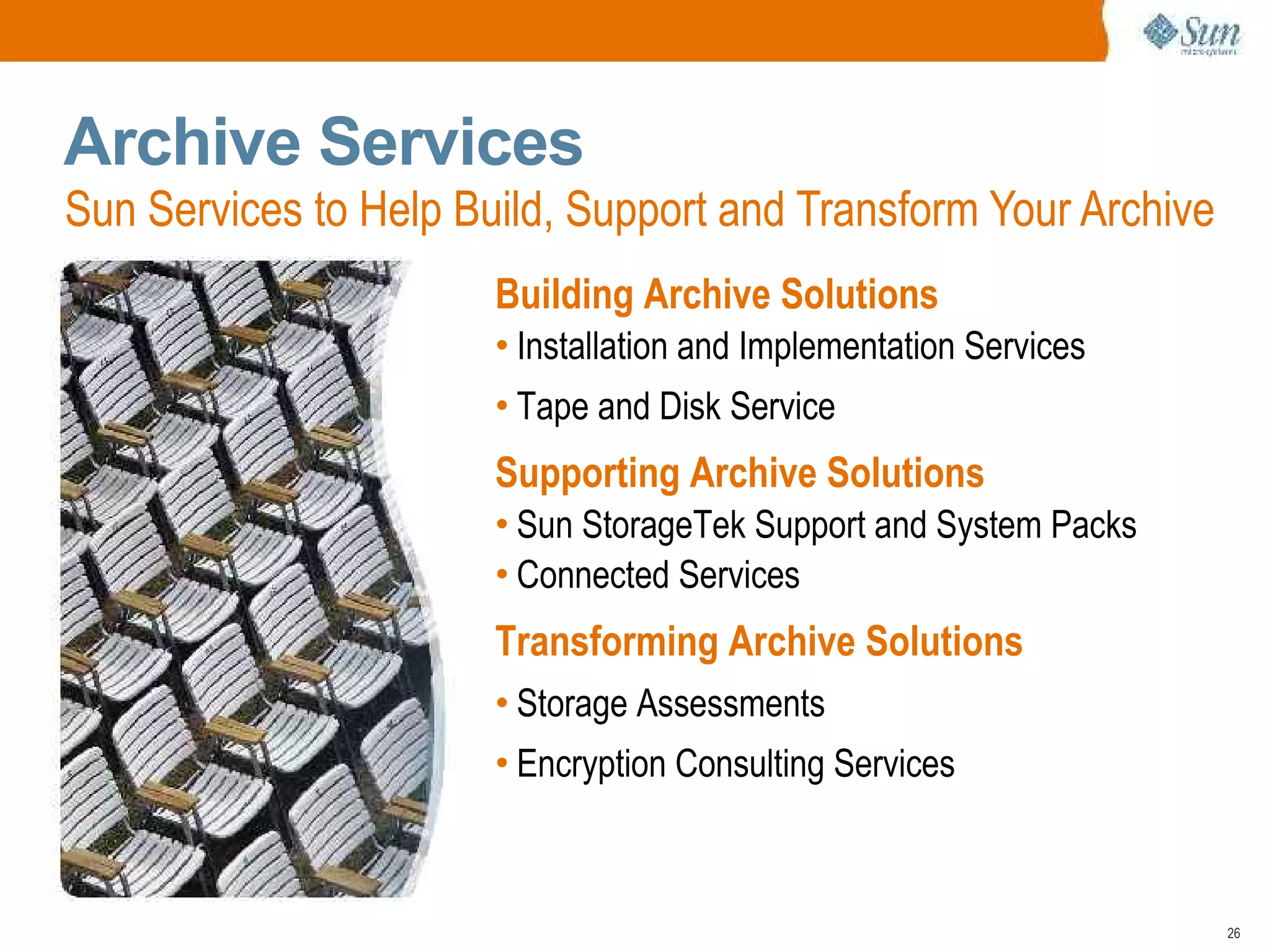 Open Archive with Sun Microsystems and Symantec