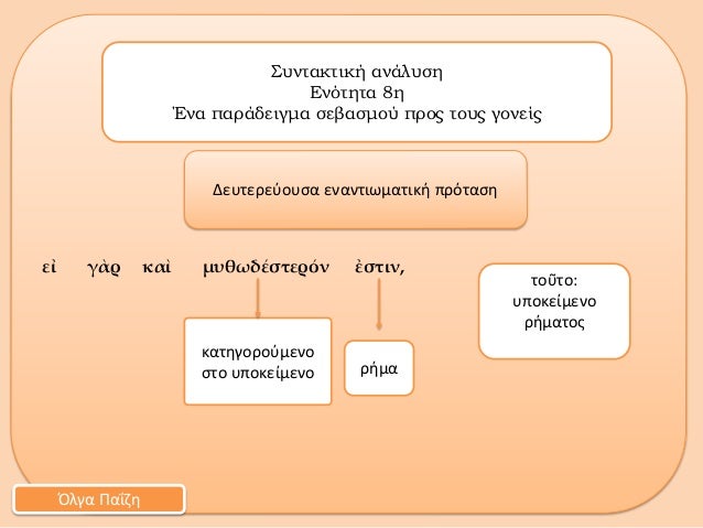Îµá¼° Î³á½°Ï ÎºÎ±á½¶ Î¼ÏÎ¸ÏÎ´Î­ÏÏÎµÏÏÎ½ á¼ÏÏÎ¹Î½,ÎºÎ±ÏÎ·Î³Î¿ÏÎ¿ÏÎ¼ÎµÎ½Î¿ÏÏÎ¿ ÏÏÎ¿ÎºÎµÎ¯Î¼ÎµÎ½Î¿Î£ÏÎ½ÏÎ±ÎºÏÎ¹ÎºÎ® Î±Î½Î¬Î»ÏÏÎ·ÎÎ½ÏÏÎ·ÏÎ± 8Î·ÎÎ½Î± ÏÎ±ÏÎ¬Î´ÎµÎ¹Î³Î¼Î± ÏÎµÎ²Î±ÏÎ¼Î¿Ï ÏÏÎ¿Ï ÏÎ¿ÏÏ Î³Î¿Î½...