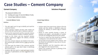 Case Studies – Cement Company
 