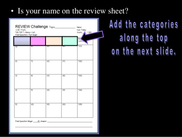Sun And Solar System Powerpoint Review Game Lessonplan