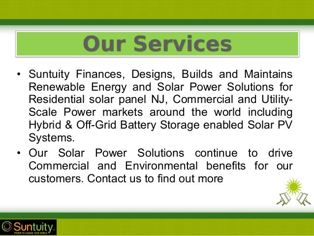 Suntuity Solar Energy Company Nj