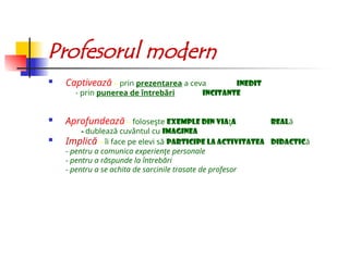 sunt un profesor modern prezentare power point | PPT