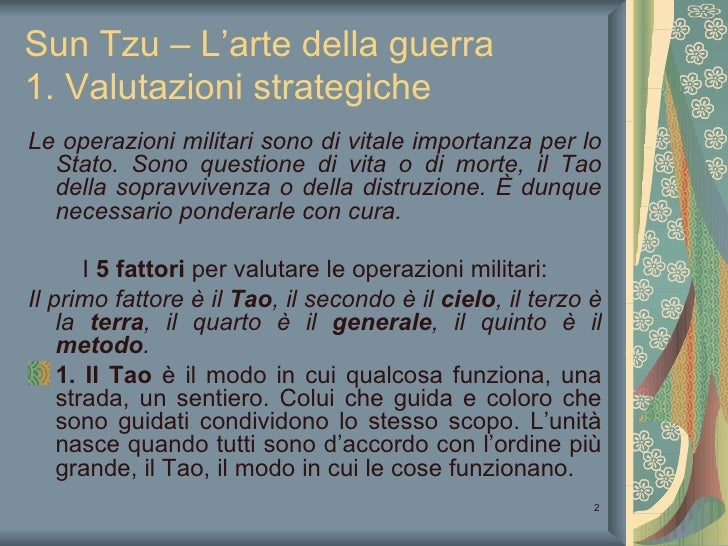 L Arte Della Guerra Sun Tzu Frasi