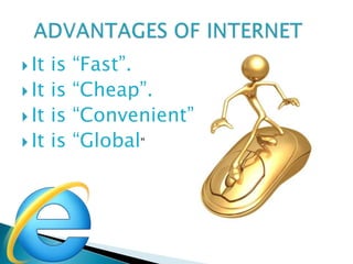 advantages and disadvantages of Internet | PPTX