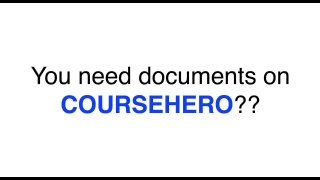 Course Hero Free Unlock Unblur Account Hack Download Coursehero - 2018 {Always Active}