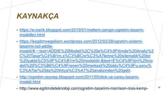 ÖĞRETİM TASARIM MODELLERİ | PPT