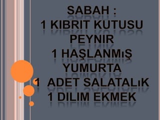 Sunu1 beslenme menü