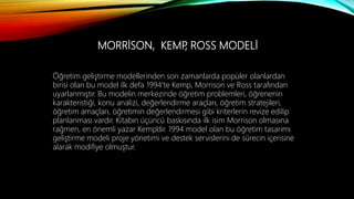 ÖĞRETİM TASARIMI MODELLERİ