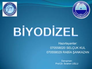 Hazırlayanlar:
  070558020 SELÇUK KUL
070558029 RABĠA ġANKAZAN

           DanıĢman:
     Prof.Dr. Ġbrahim USLU
 