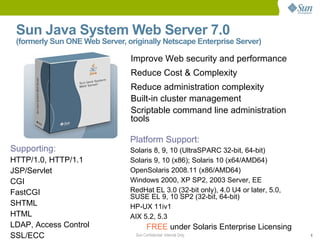 Sun Web Server Brief | ODP
