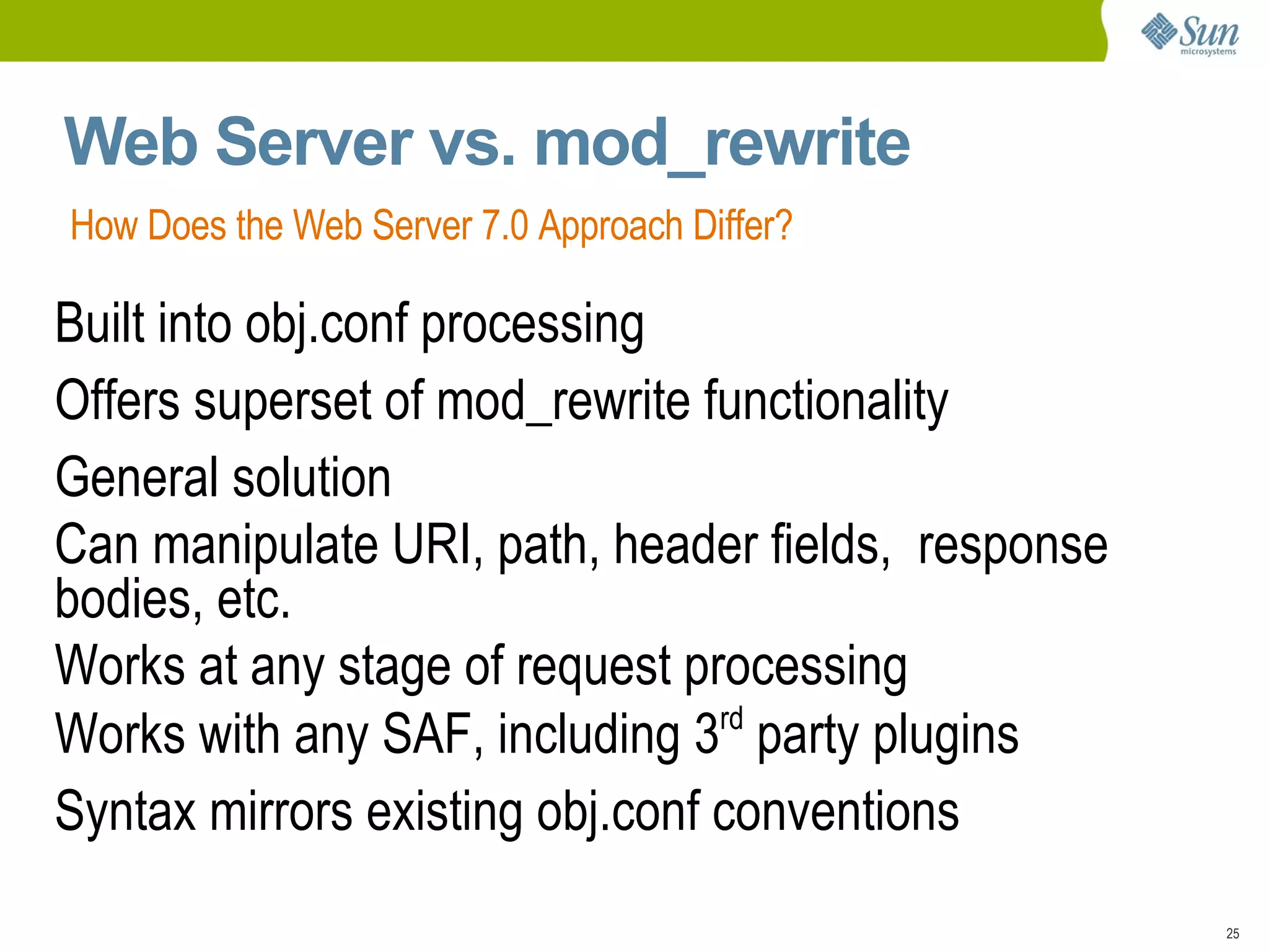 Several stats reports available for health checks; SNMP support for integration into standard monitoring tools 
