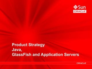 Product Strategy
Java,
GlassFish and Application Servers

                                    27
 