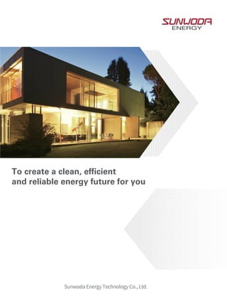 To create a clean, eﬃcient
and reliable energy future for you
 