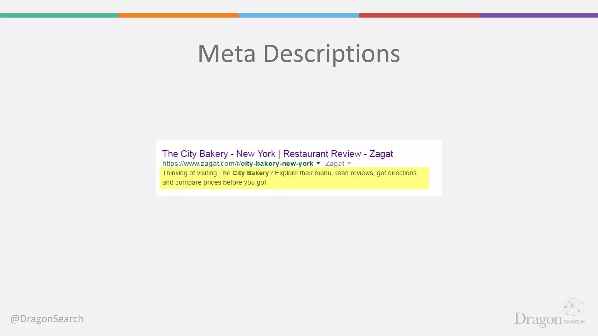 @DragonSearch
Meta Descriptions
 