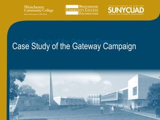 Case Study of the Gateway Campaign Case Study of the Gateway Campaign 