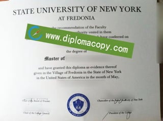 SUNY Fredonia diploma, buy fake USA degree