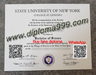 SUNY Geneseo degree