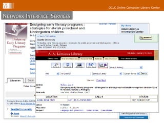 N ETWORK  I NTERFACE   S ERVICES 