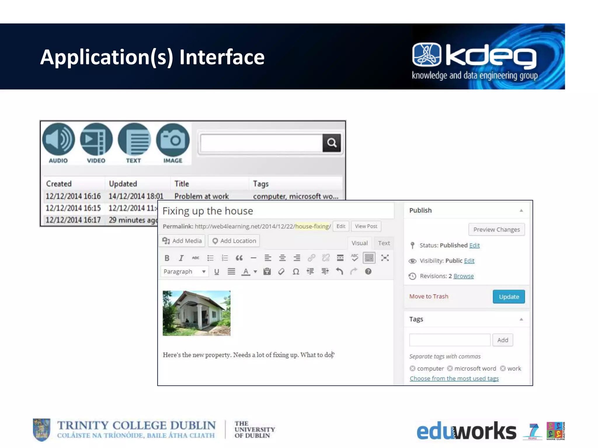 Application(s) Interface
 