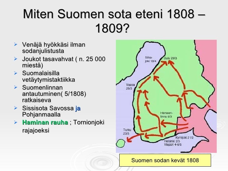 suomen sota kartta Suomen historia 1809 1981 suomen sota kartta