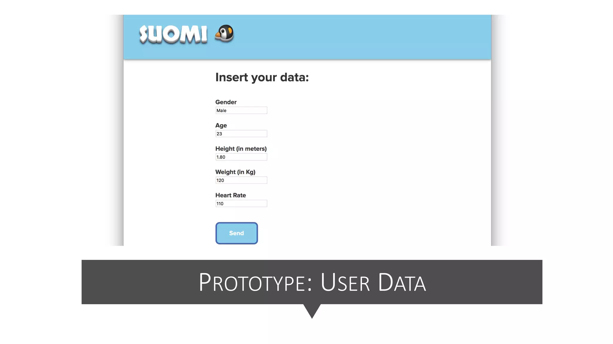 PROTOTYPE: USER DATA
 