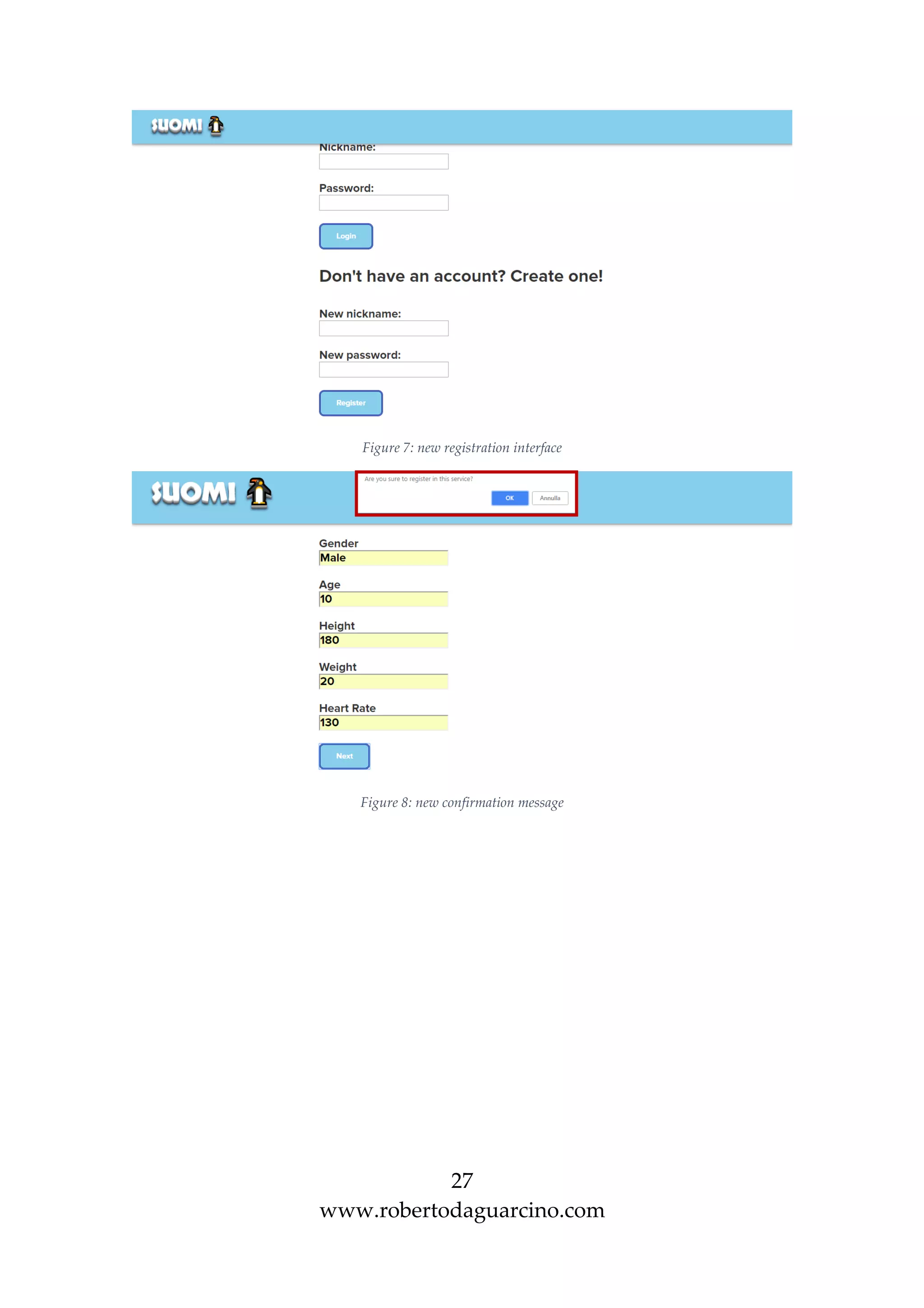 27
www.robertodaguarcino.com
Figure 7: new registration interface
Figure 8: new confirmation message
 