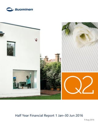 -
Half Year Financial Report 1 Jan–30 Jun 2016
9 Aug 2016
 