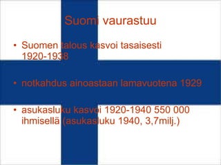 Suomi vaurastuu ,[object Object],[object Object],[object Object]
