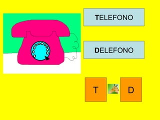 TELEFONO
DELEFONO
T D
 