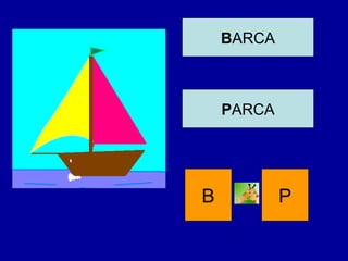 BARCA
PARCA
B P
 