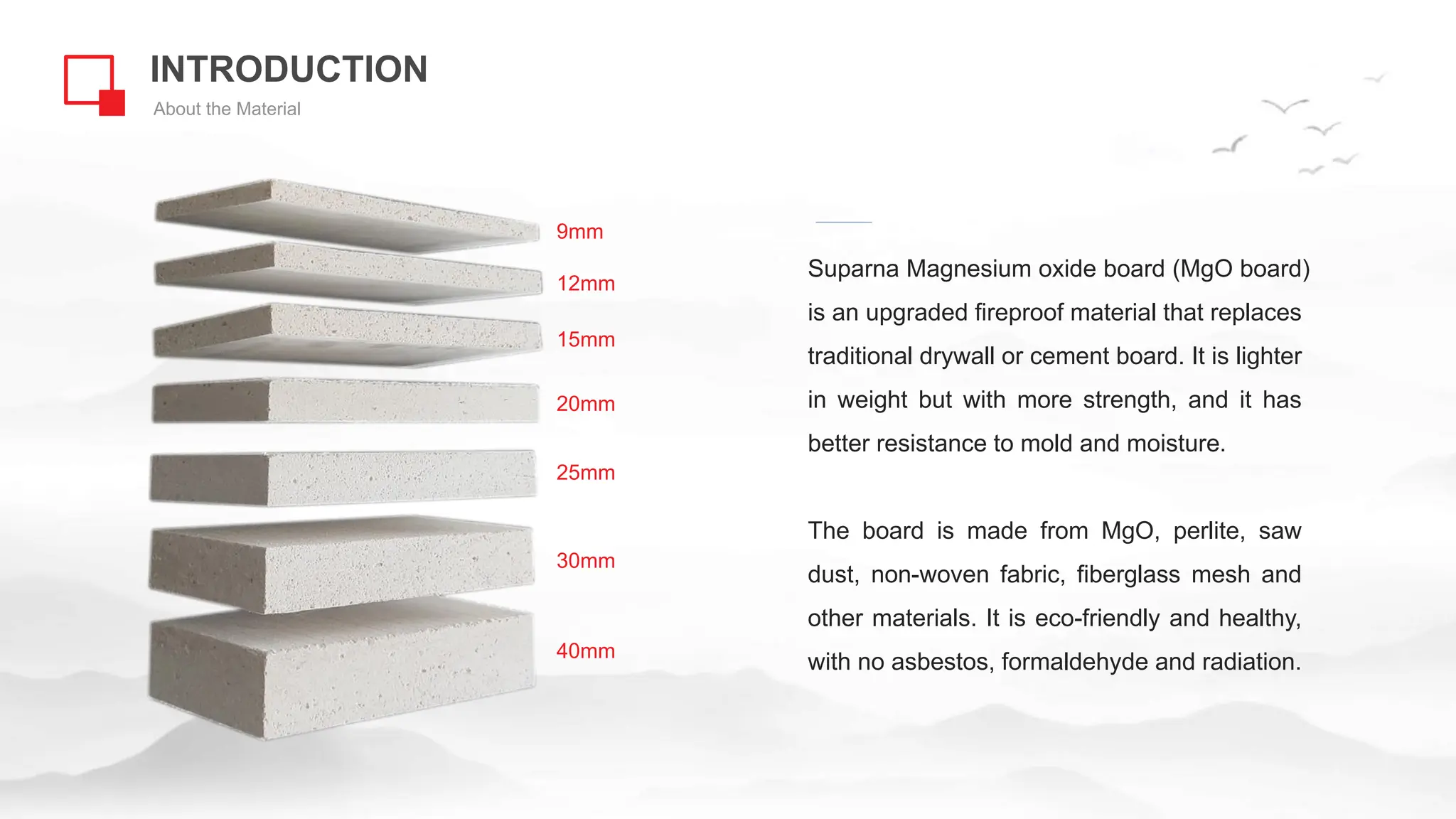 Suparna Catalog 2024 Magnesium Oxide Panel (MgO Panel) | PDF