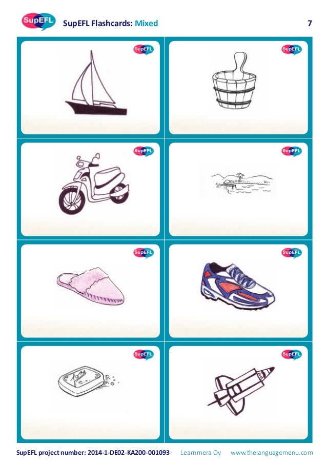 SupEFL flashcards: mixed