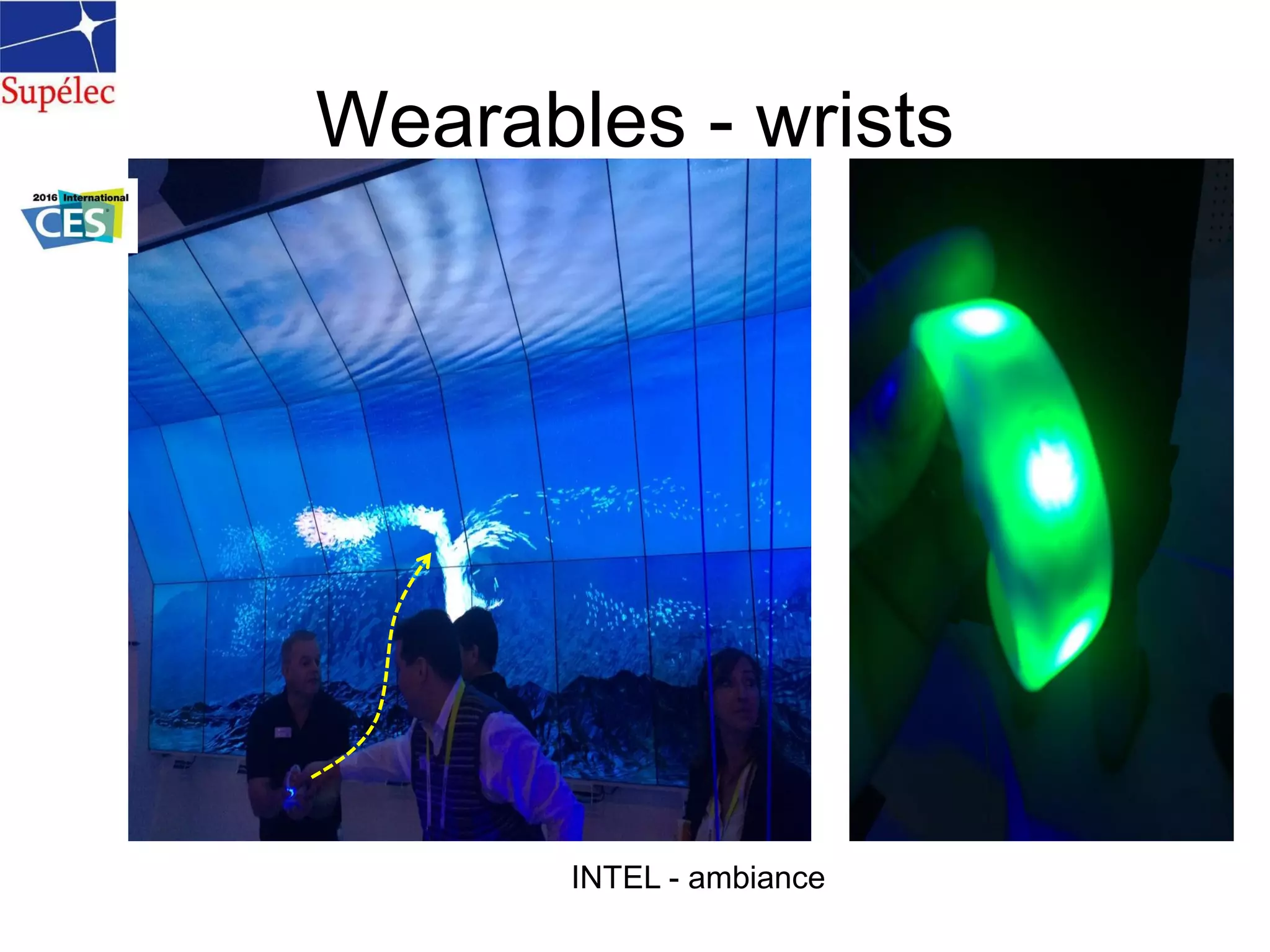 Wearables - wrists
INTEL - ambiance
 