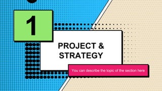 You can describe the topic of the section here
PROJECT &
STRATEGY
0
1
 
