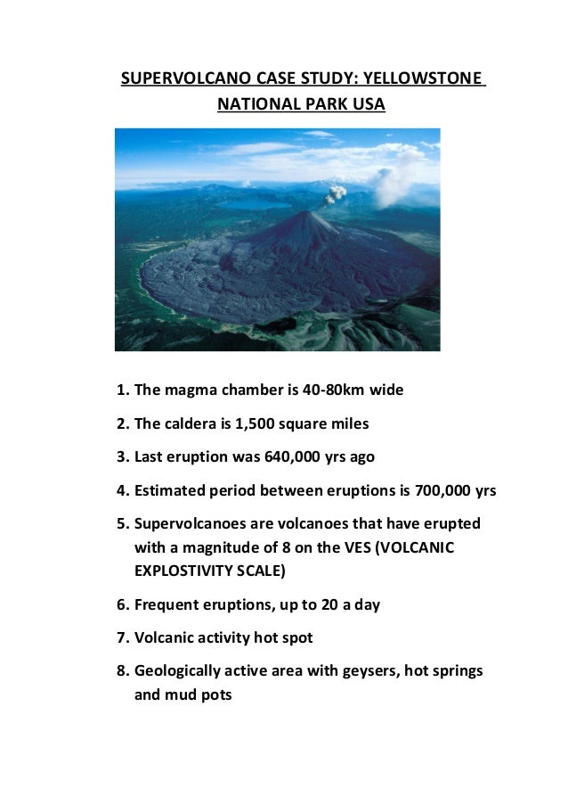 case study of a volcanic eruption