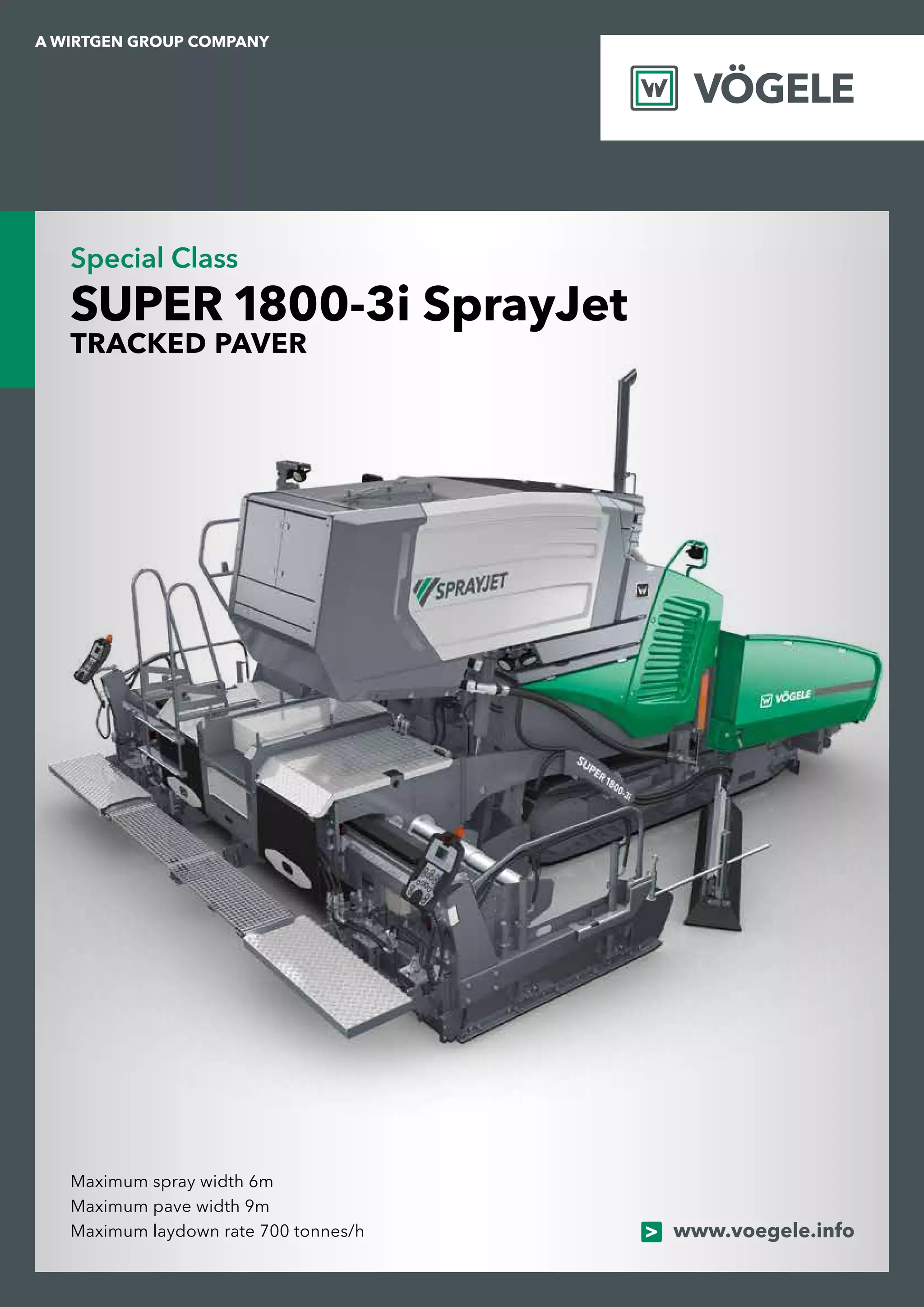 VÖGELE Super 1800-3i SprayJet | PDF