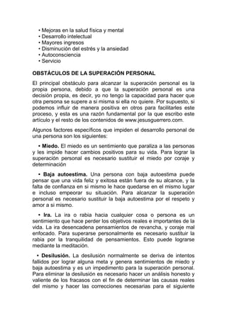 Superación personal para tu vida | PDF