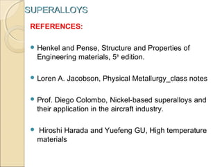 Superalloys