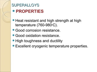 Superalloys