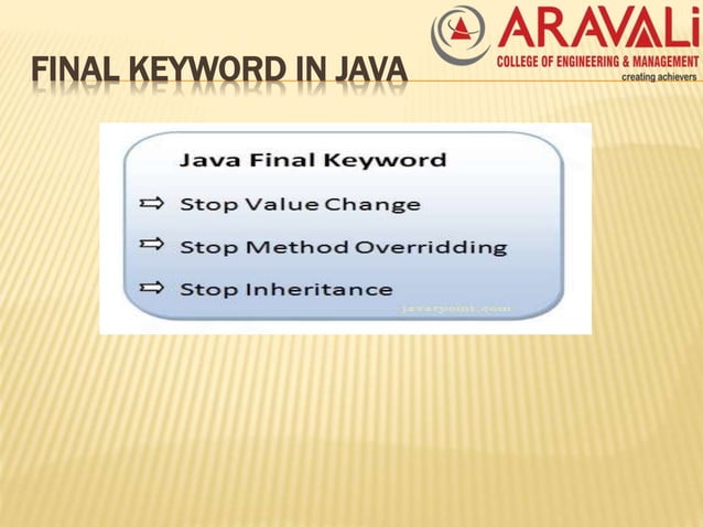 Super and final in java | PPT